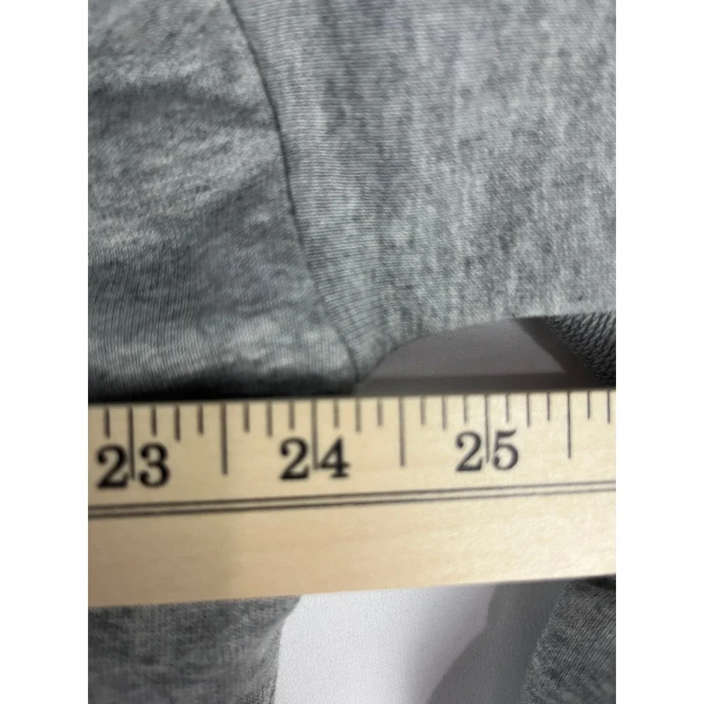 belldini Gray Mock‎ Neck Button Front Sweatshirt Pullover Top
